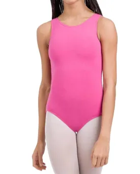 Adult Camisole Leotard With Adjustable Straps in Candy Pink | Candy Pink