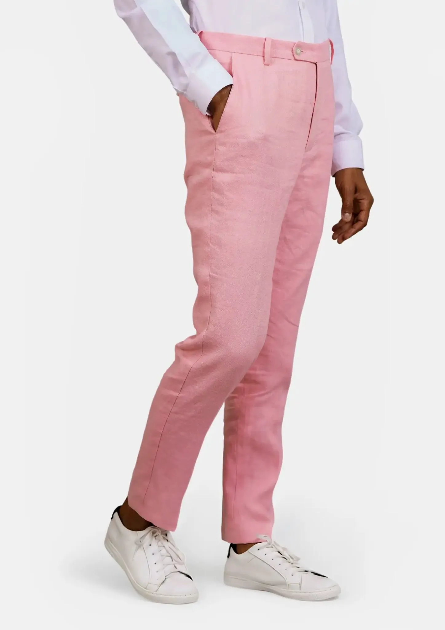 Astor Salmon Linen Suit