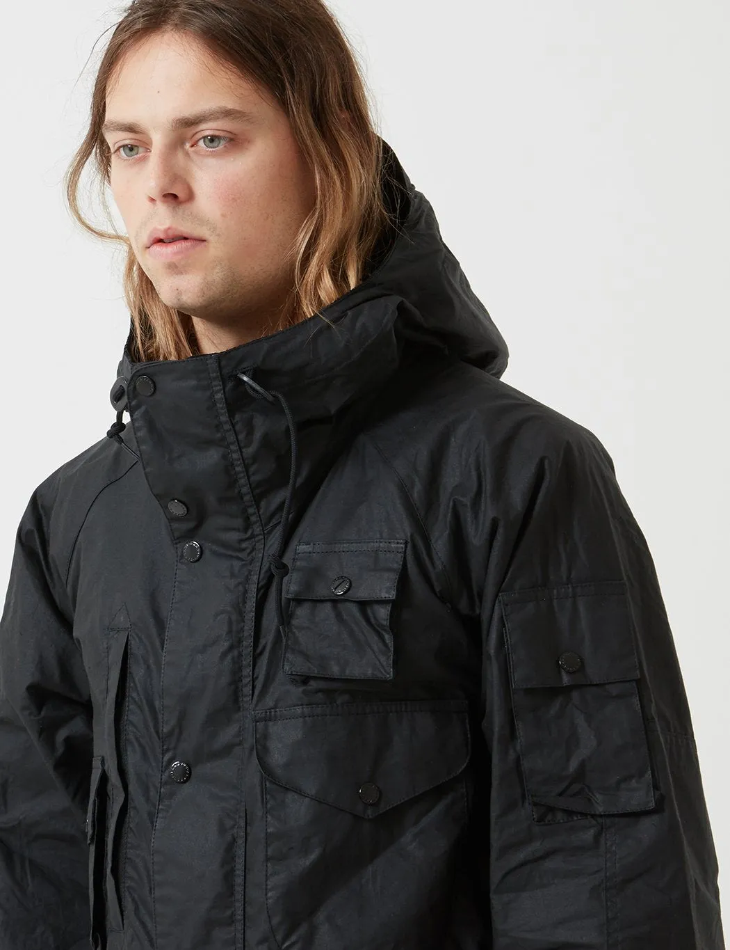 Barbour x Engineered Garments Parka (Wax) - Black