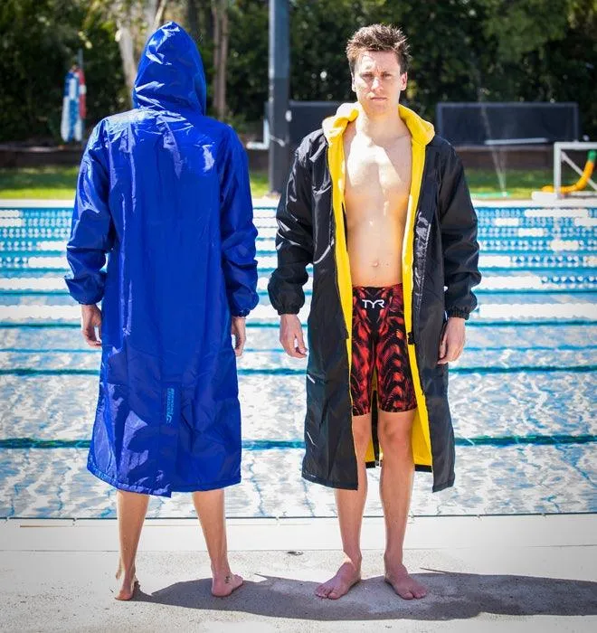 Black/Red SS Swim Parka