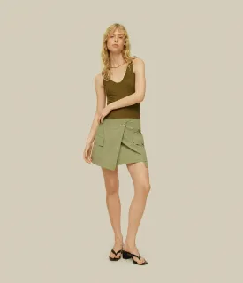 CADIZ SKIRT- KHAKI