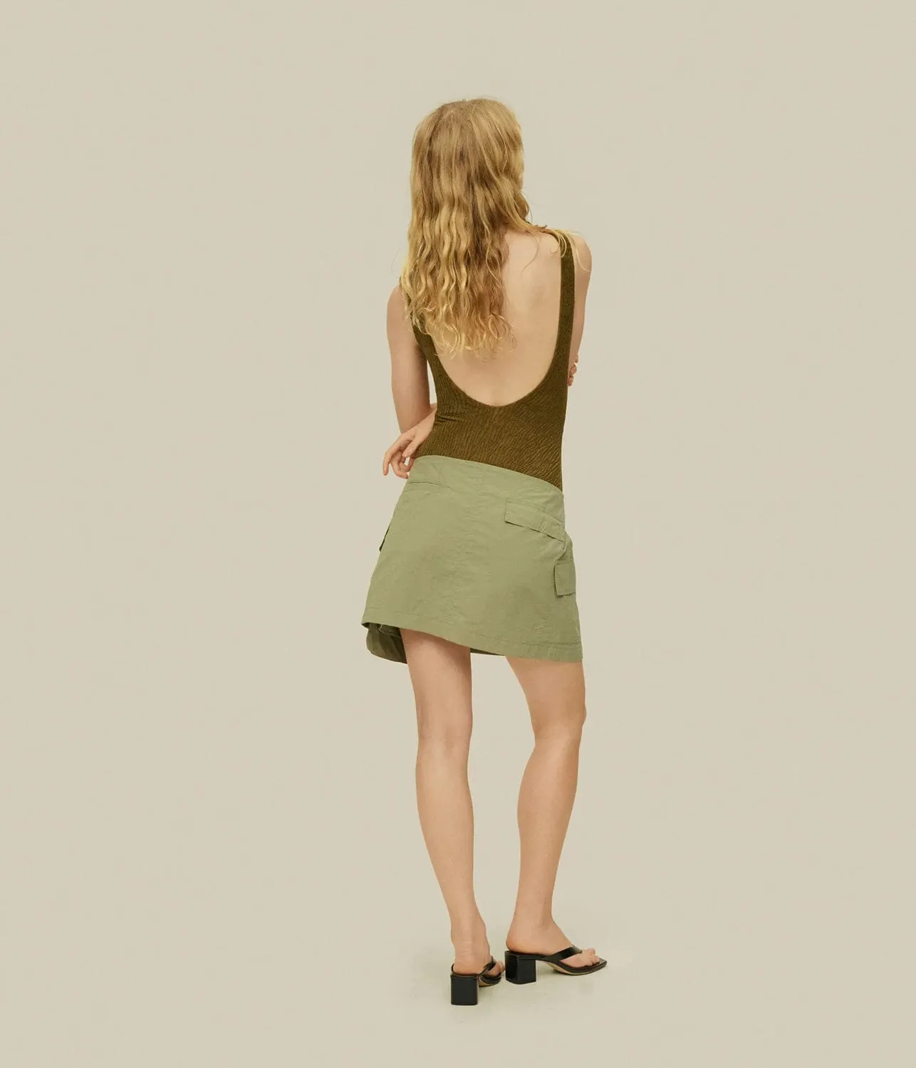 CADIZ SKIRT- KHAKI