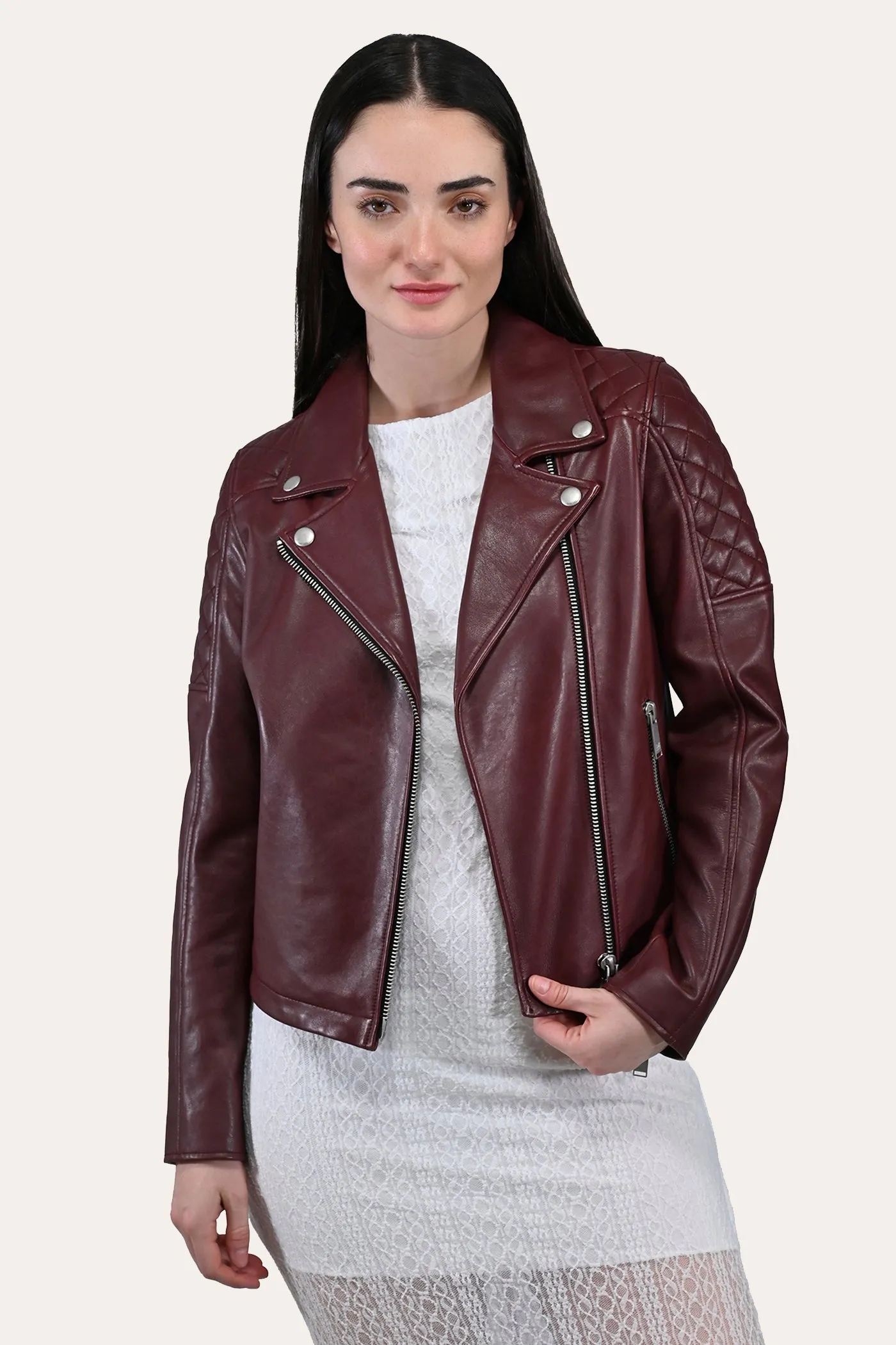 Frye Oxblood Biker Jacket