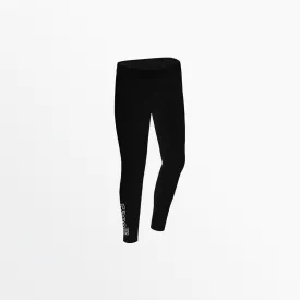 GIRL'S MID RISE LOGO COTTON LEGGINGS