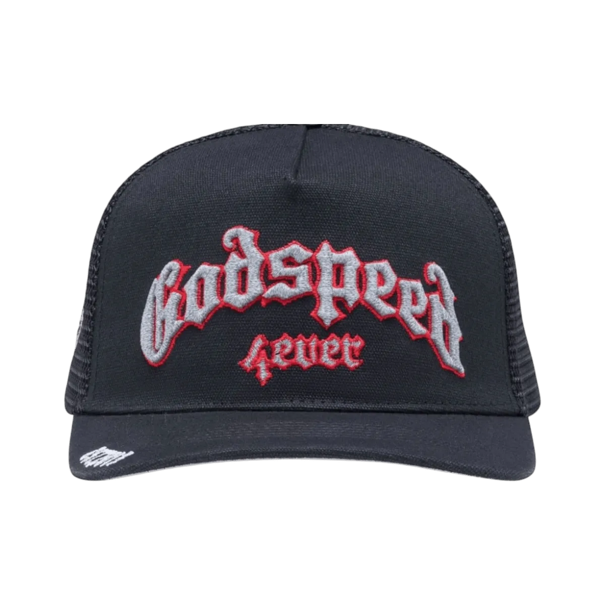 GodSpeed Forever Trucker Hat - Black/Red/Silver