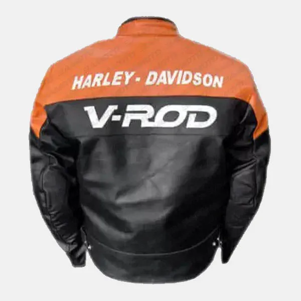 Harley-Davidson V-rod Men's Black Racing Leather Jacket