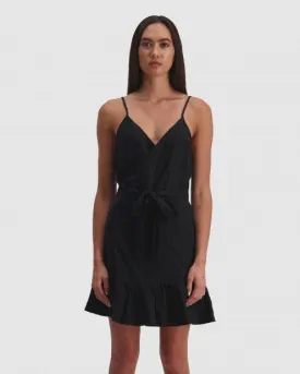 Huffer Fame Wrap Dress Black