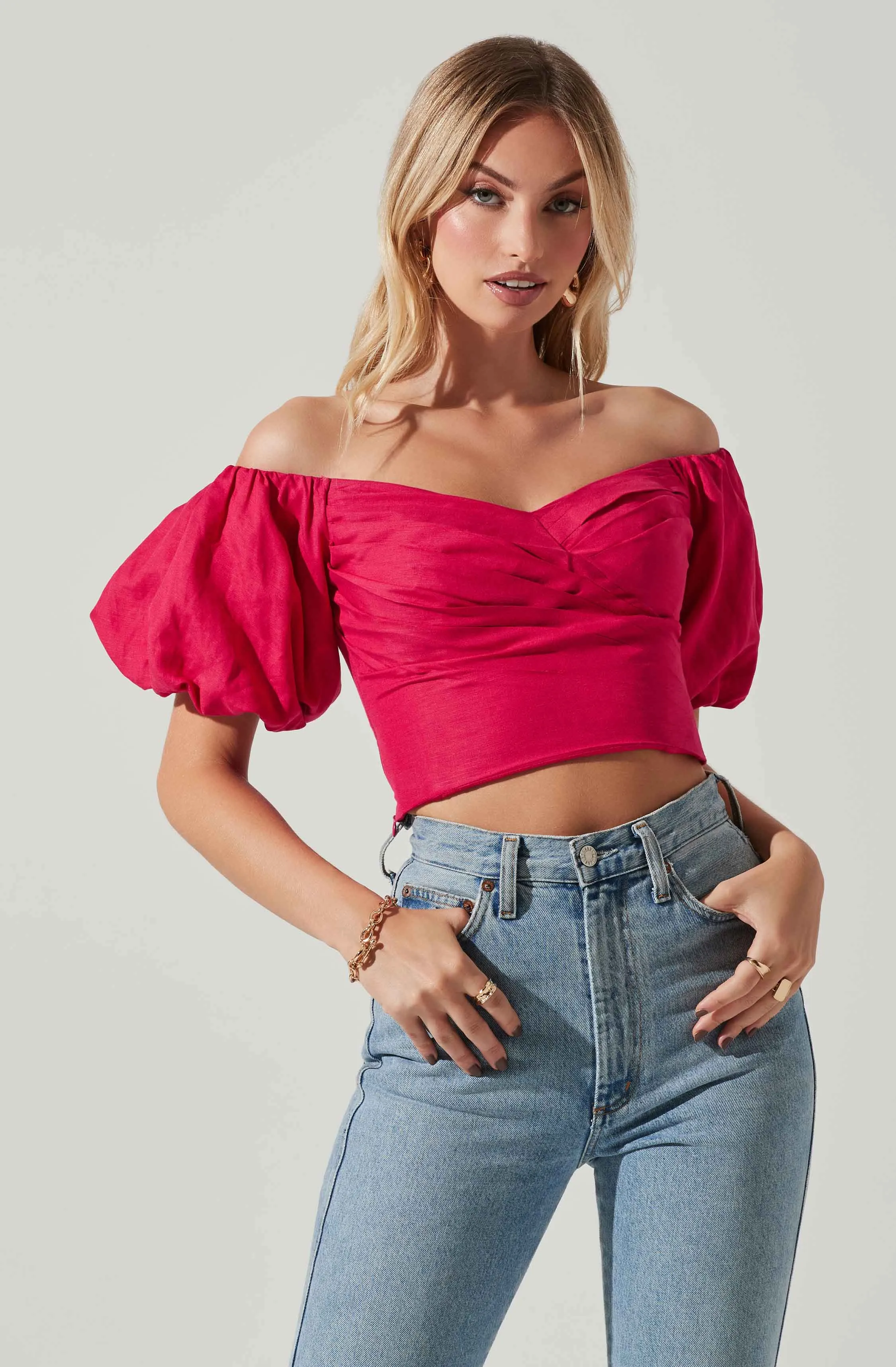 Laurana Off Shoulder Puff Sleeve Top