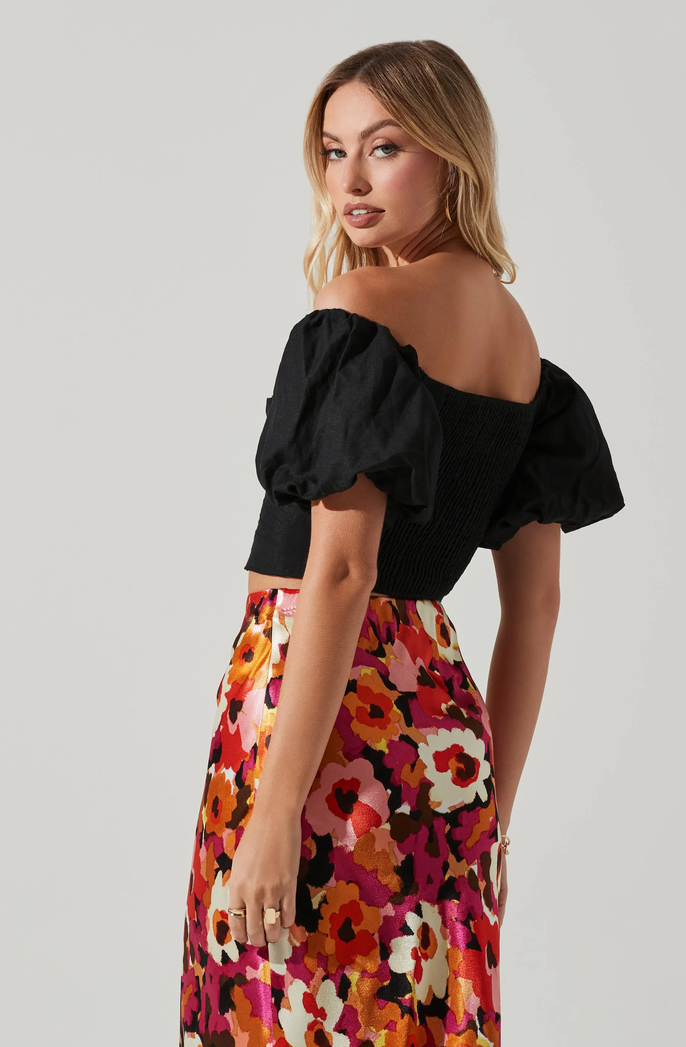 Laurana Off Shoulder Puff Sleeve Top