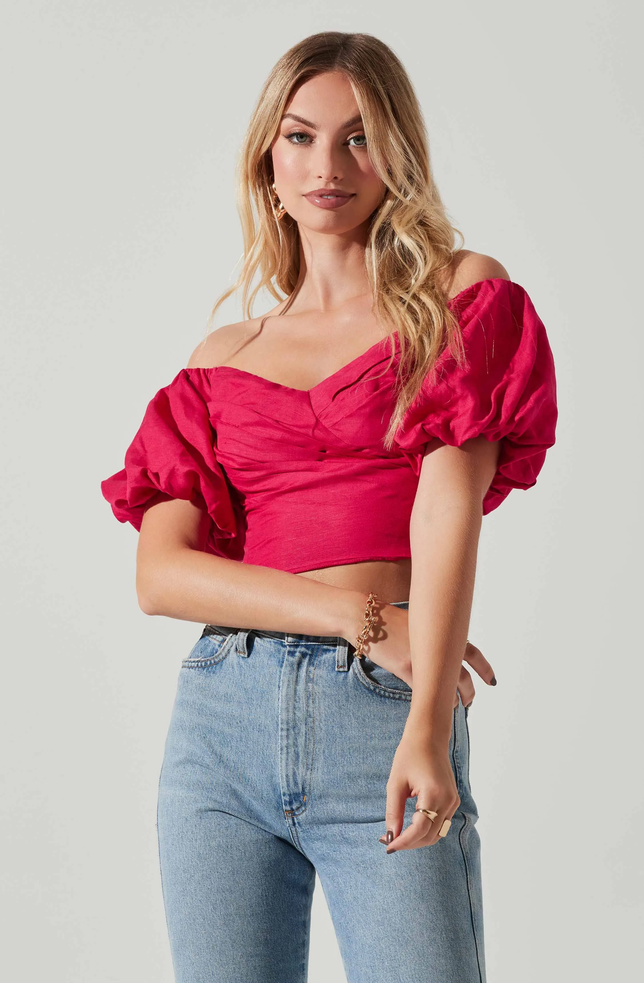 Laurana Off Shoulder Puff Sleeve Top