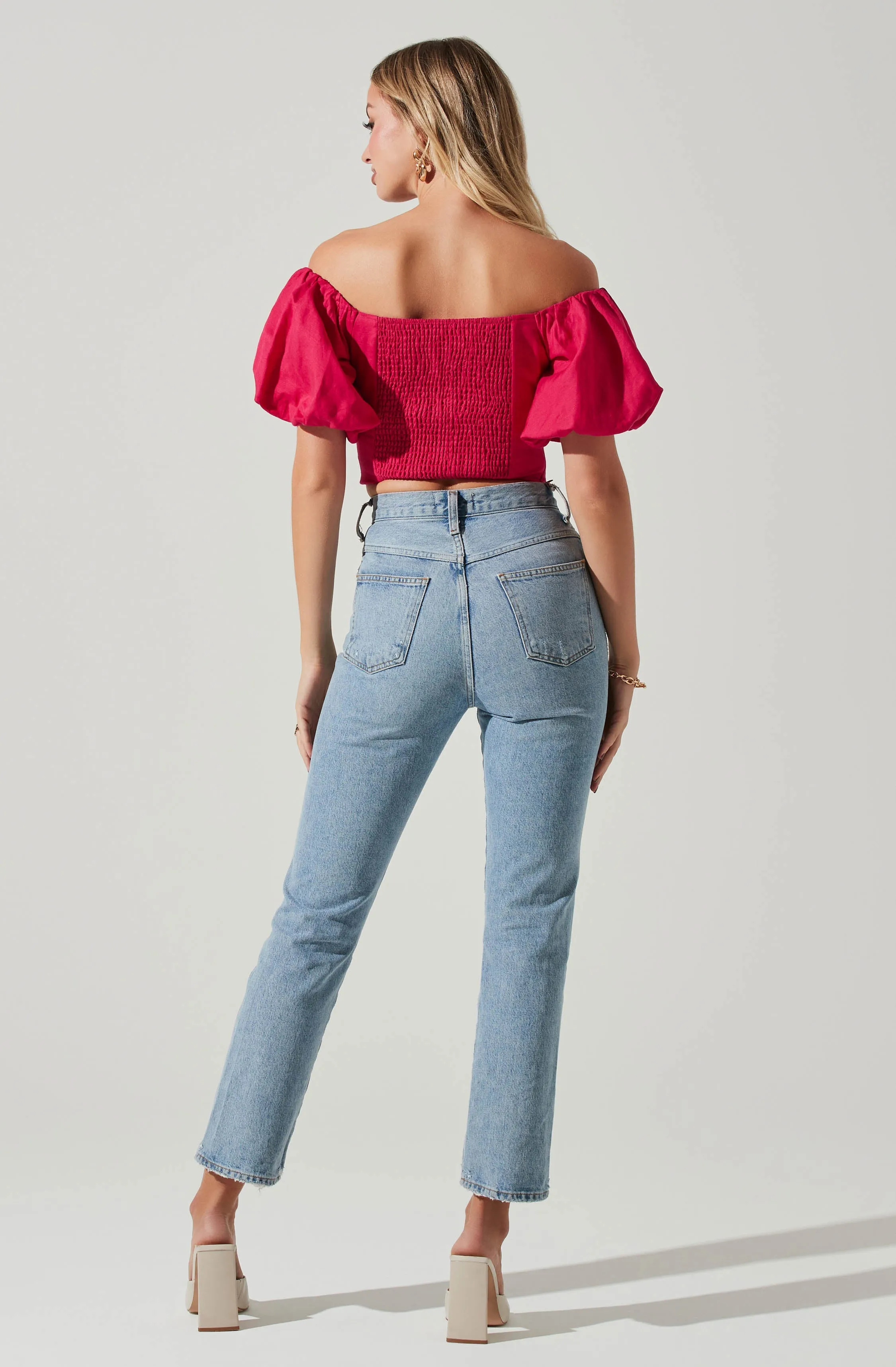 Laurana Off Shoulder Puff Sleeve Top