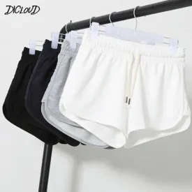 LVSANW DICLOUD Summer Casual Shorts Woman High Waist Booty Shorts Female Black White Loose Beach Sexy Short S-XXL