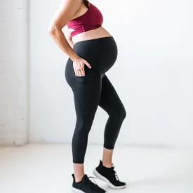 Maternity Skin Capris - Black