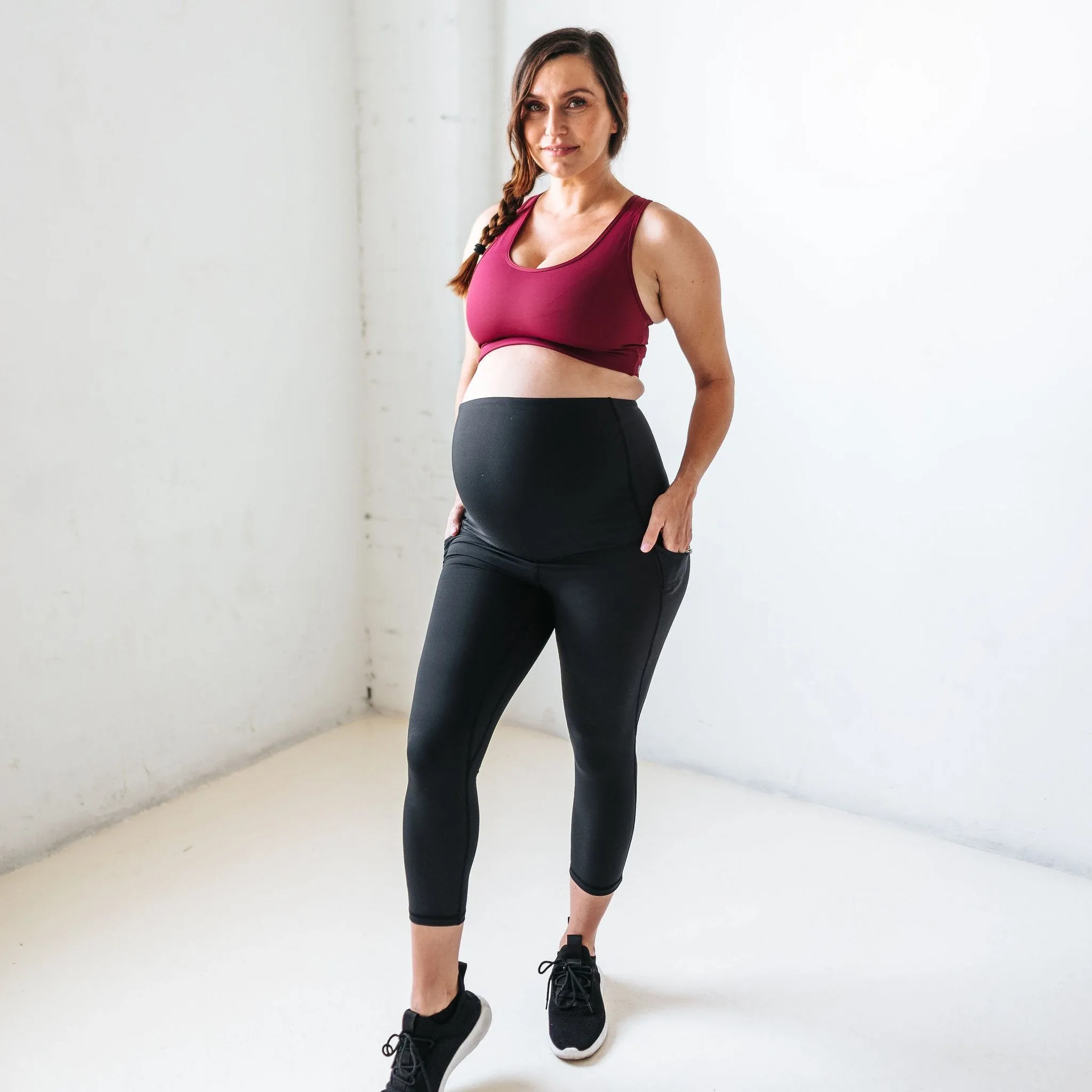 Maternity Skin Capris - Black