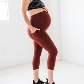 Maternity Skin Capris - Bronze