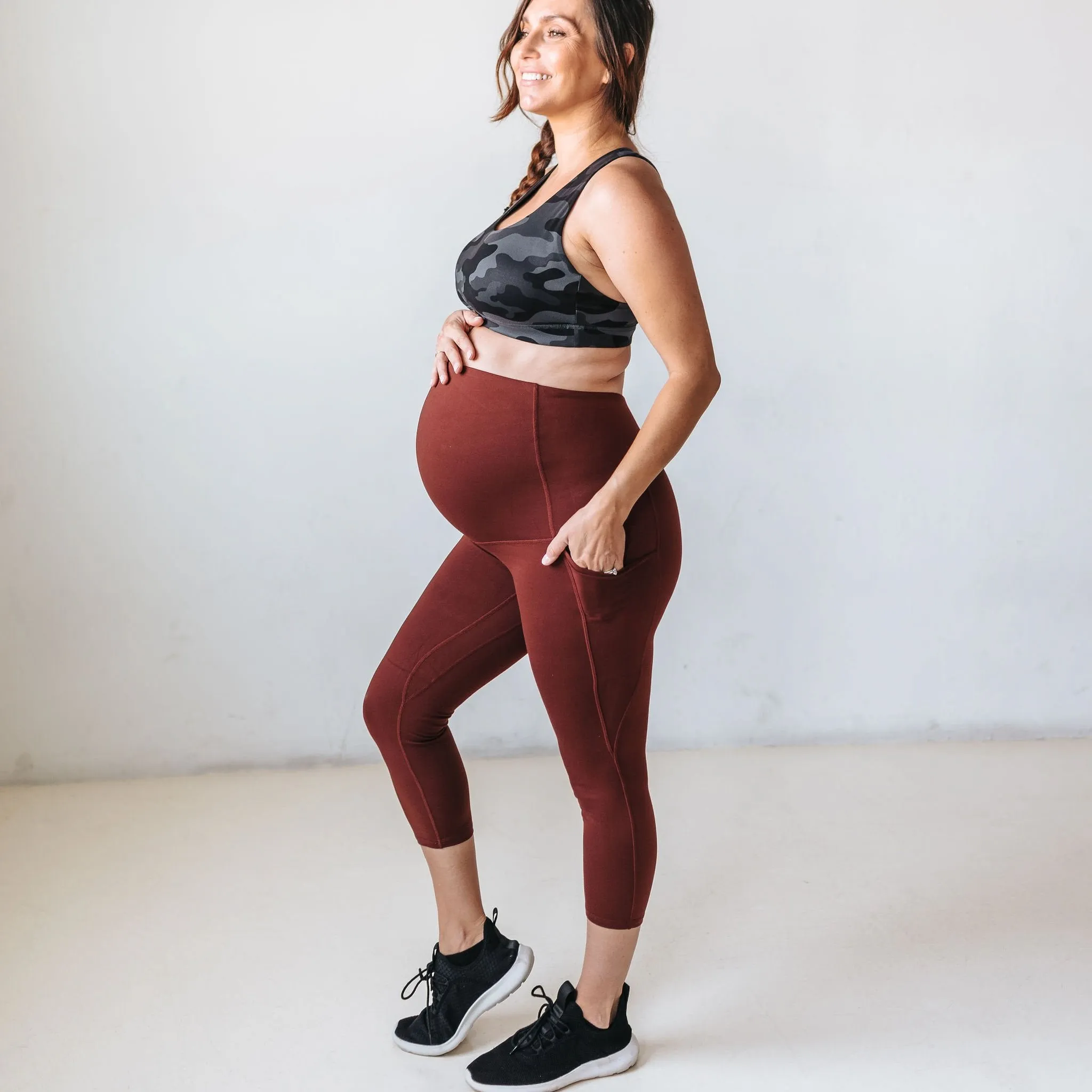 Maternity Skin Capris - Bronze