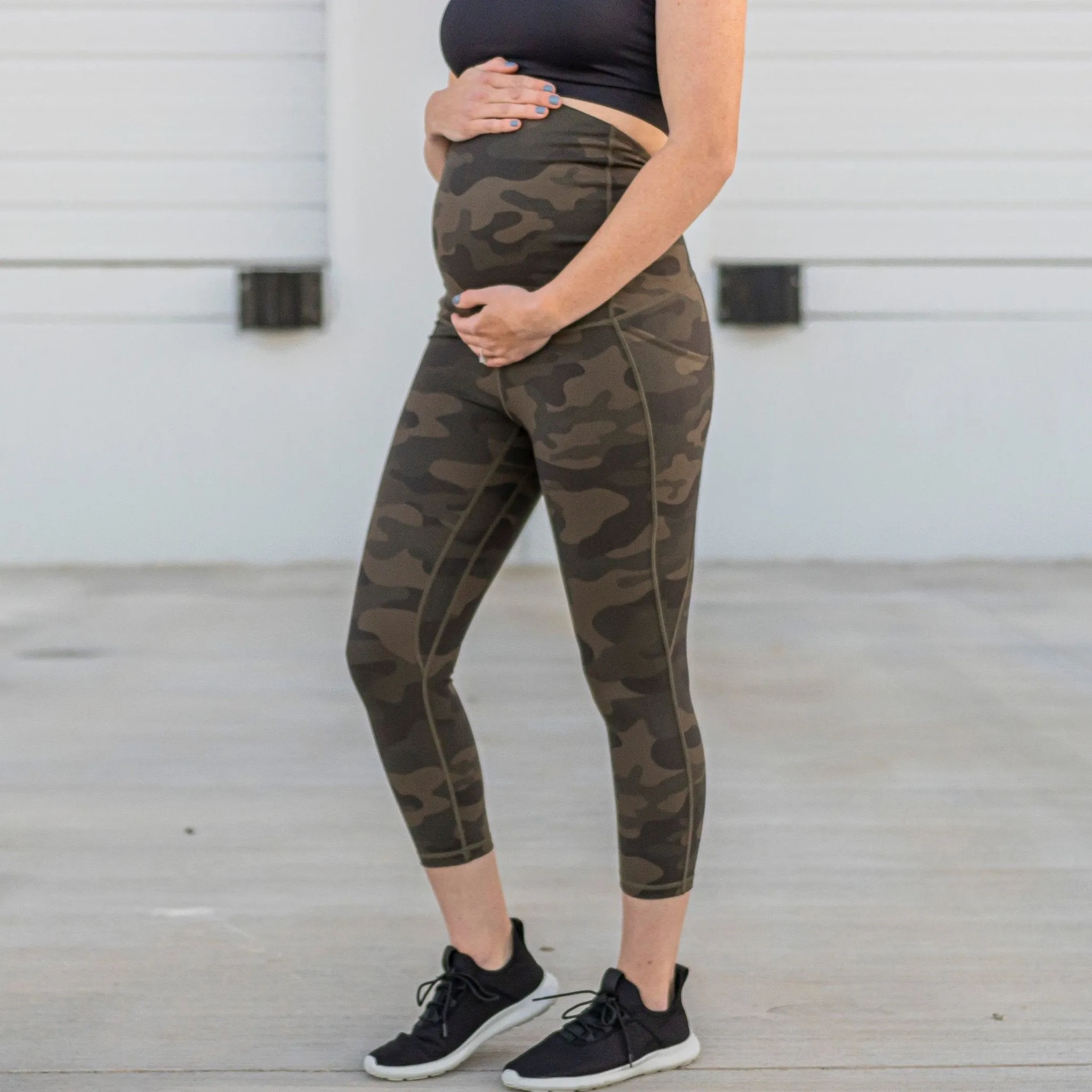 Maternity Skin Capris - Camo