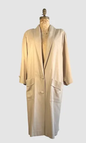 NATURELLE George Georgiou 80s Raw Silk Oversized Duster