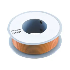 Orange 20 Gauge Stranded Wire, 25' Spool