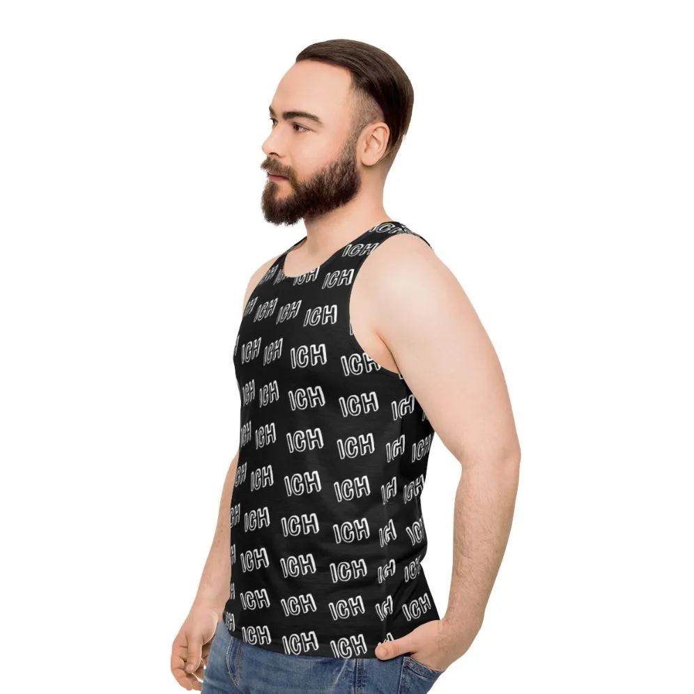 "Ich Me" German Unisex Tank Top with Funny Text