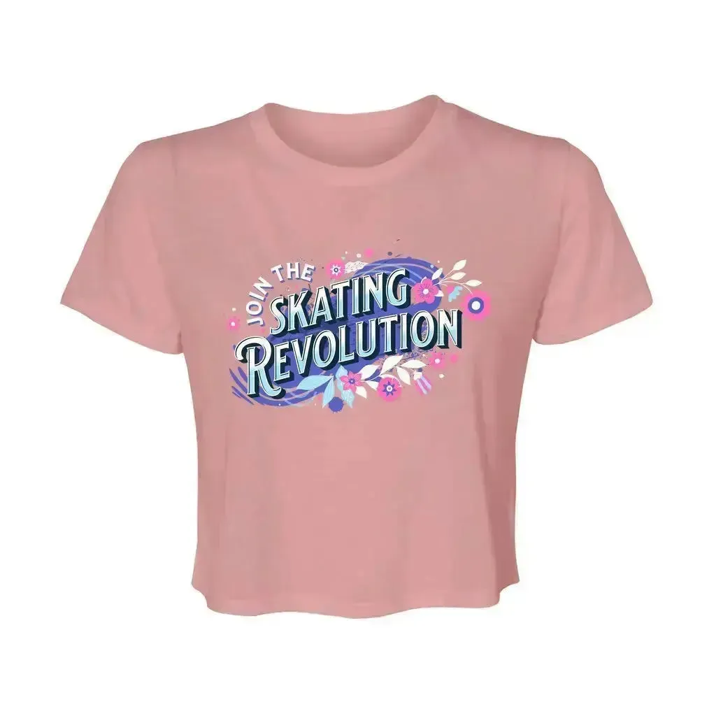 Skating Revolution Women’s Flowy Cropped Tee