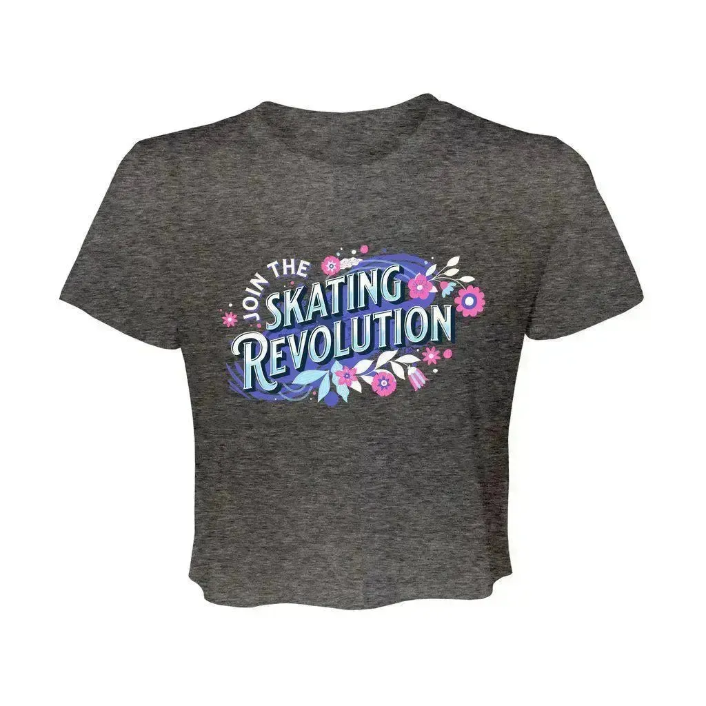 Skating Revolution Women’s Flowy Cropped Tee