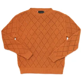 Terracotta Crochet Crewneck