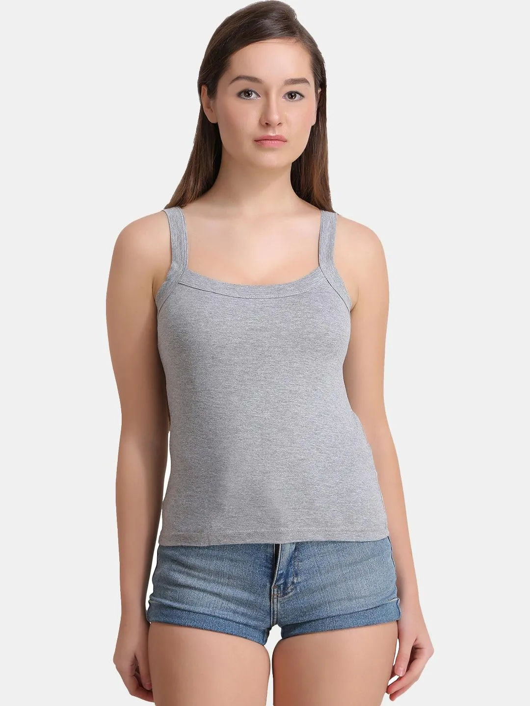 Women's Solid Pure Cotton Non-Paddded Camisole | CAMY |