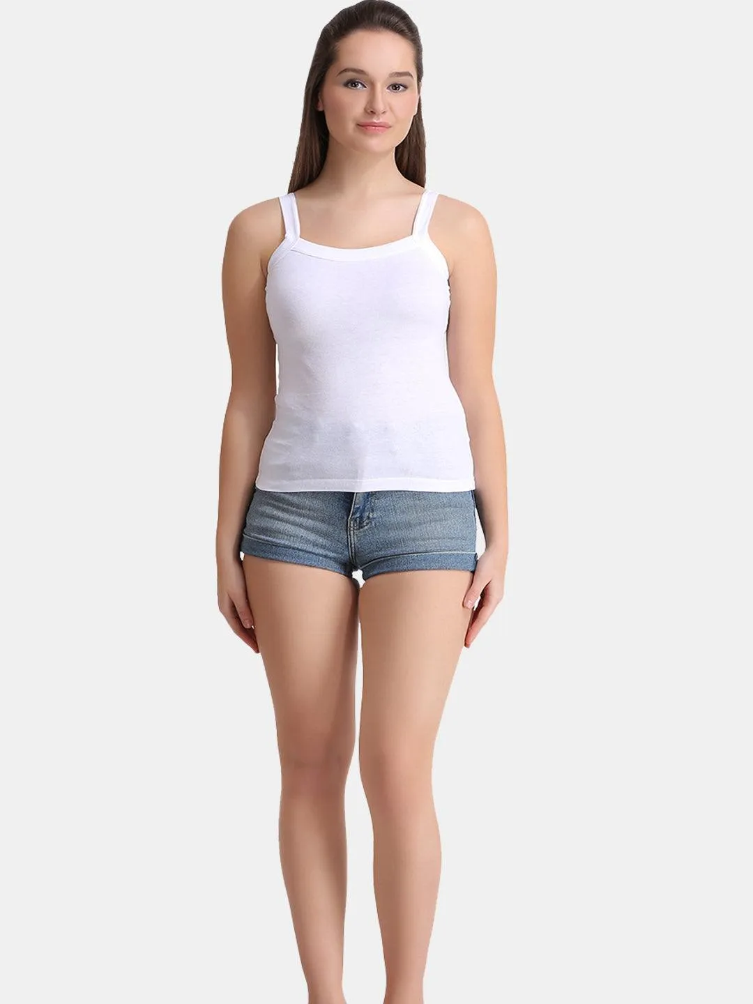 Women's Solid Pure Cotton Non-Paddded Camisole | CAMY |